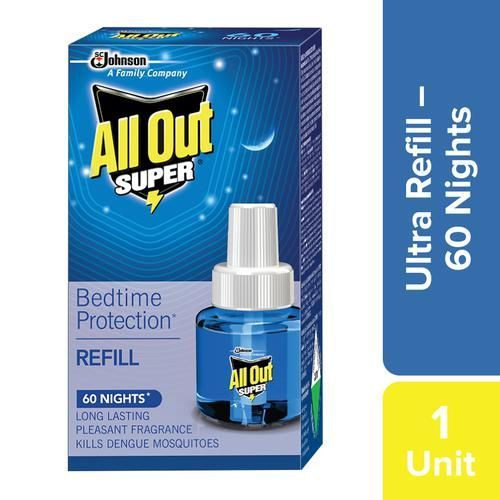 All Out Mosquito Repellent Refill - Ultra Power+ Fan, 45ml Carton