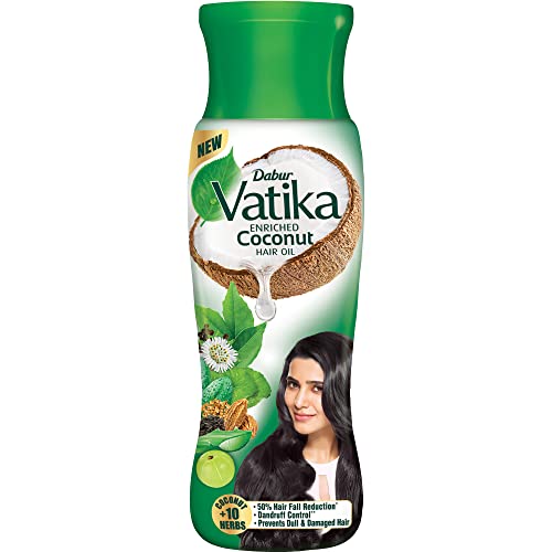 Dabur Vatika Enriched Coconut Hair Oil For Hair Fall Control, 300 Ml