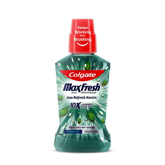 Colgate Plax Antibacterial Mouthwash, 24/7 Fresh Breath - Pack of 250ml, (Fresh Mint)