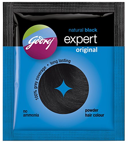 Expert Original Godrej Powder Hair Colour, 48g (Pack of 2) - Natural Black