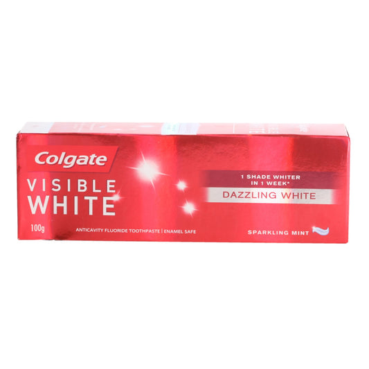 Colgate Toothpaste - Visible White Whitening, 100G Pack