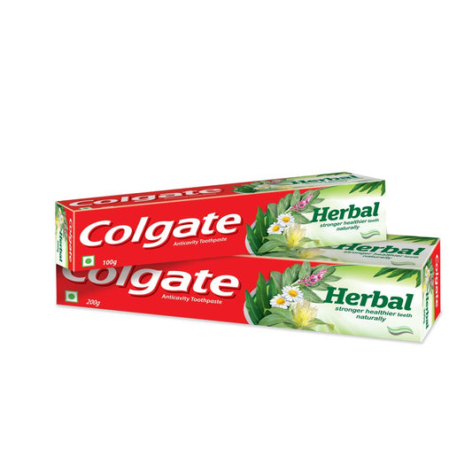 Colgate Herbal Toothpaste - 200 g with Herbal Toothpaste - 100 g