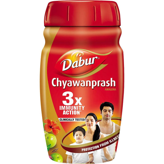 Dabur Chyawanprash - 250g | 3X Immunity Action | With 40+ Ayurvedic Herbs | Helps Build Strength & Stamina | Builds Overall Health | Ayurvedic Health Supplement