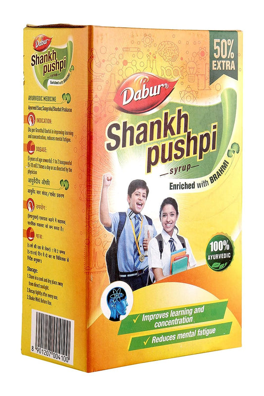 Dabur Shankhpushpi Syrup - (450 Ml+225ml free)