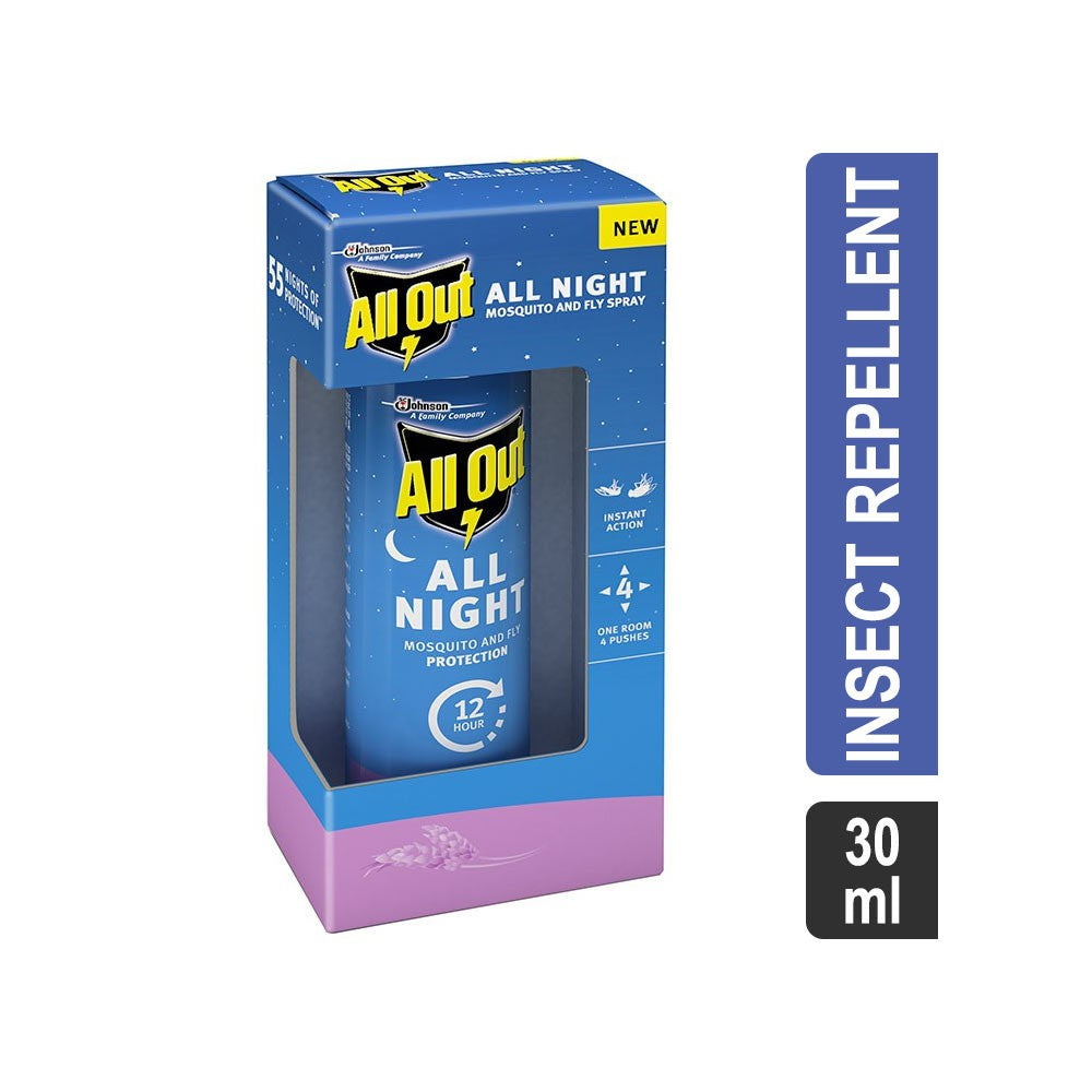 All Out All Night Mosquito And Fly Protection Spray 15 ML