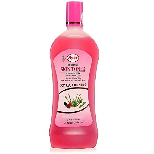 Ayur Herbal Aloe Vera Rose Water And Natural Moisturizers Skin Toner 200 Ml