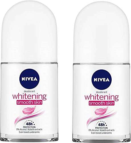 Nivea Female Whitening Smooth Skin Rollon Fresh Scent Deodorant Roll On - (100 Ml, Pack Of 2)