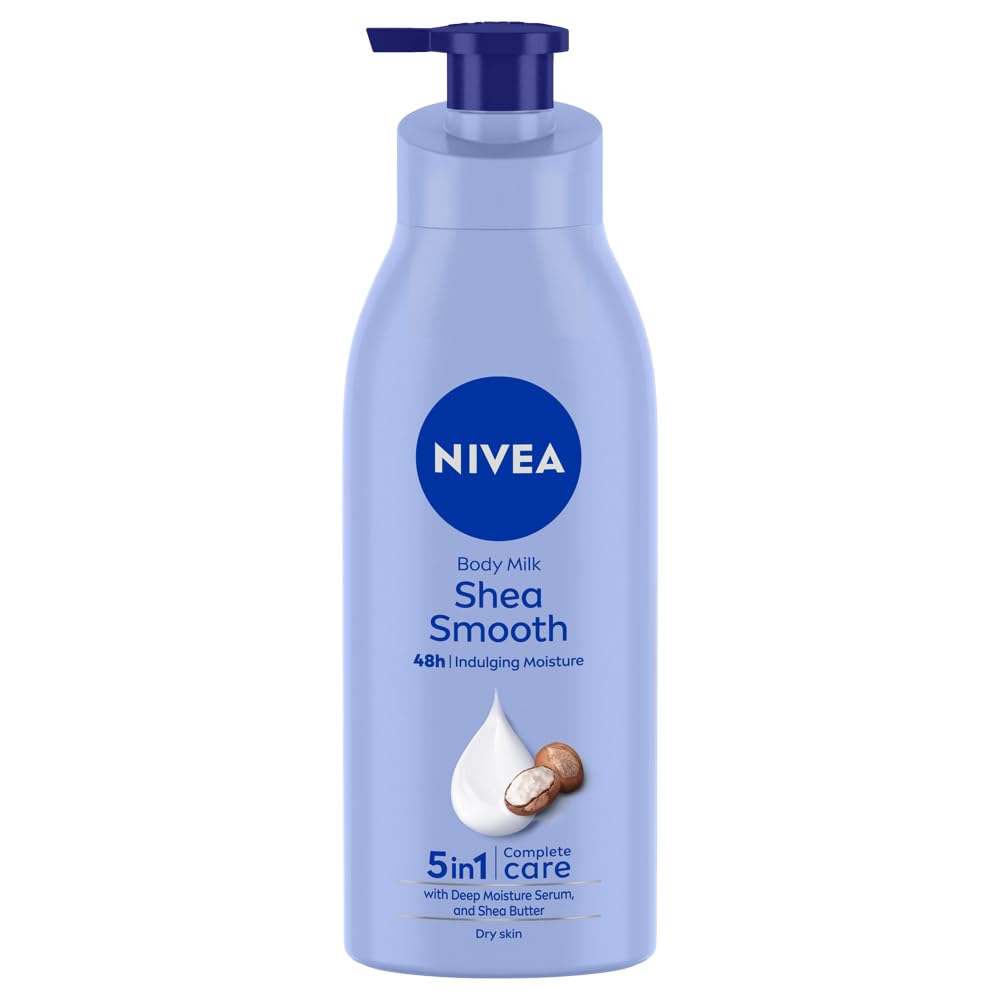 Nivea Shea Smooth 400Ml Body Lotion | 48 H Moisturization | With Deep Moisture Serum & Shea Butter | Non Greasy & Healthy Looking Skin