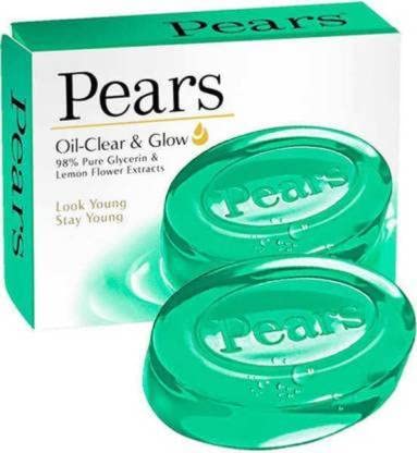 Pears Oil-Clear & Glow Soap Bar 75 Gms Epic (Pack Of 6) (6 X 75 G)