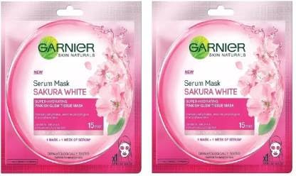 Garnier Serum Mask Sakura White (Face Mask) (Pack Of 2) (32 G)