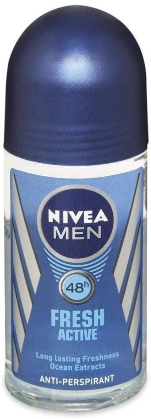 NIVEA Fresh Active Anti Perspirant (Imported) Deodorant Roll-on - For Men (50 ml)