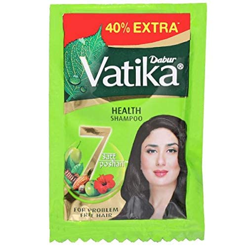 Vatika Health Shampoo Sachets 6.5Ml Each (Pack Of 48)