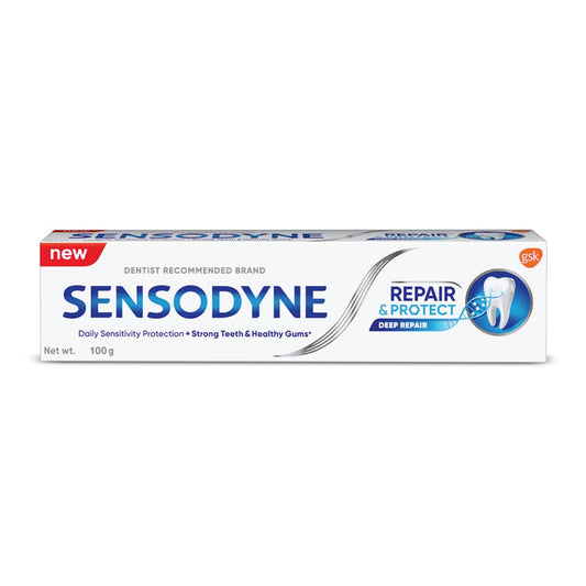 Sensodyne Toothpaste Repair & Protect, Tooth Paste For Deep Repair Of Sensitive Teeth, 100 Gm