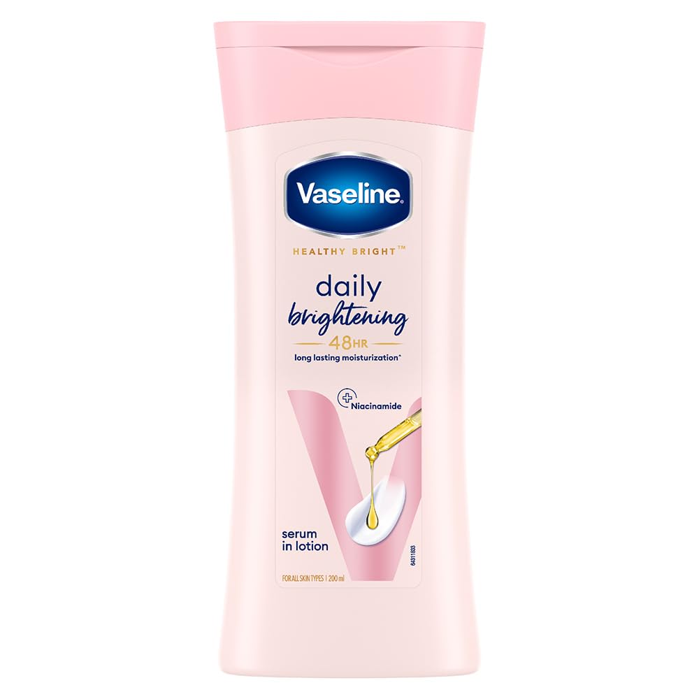 Vaseline Healthy Bright Daily Brightening Body Lotion, For Healthy & Glowing Skin, 200 ml