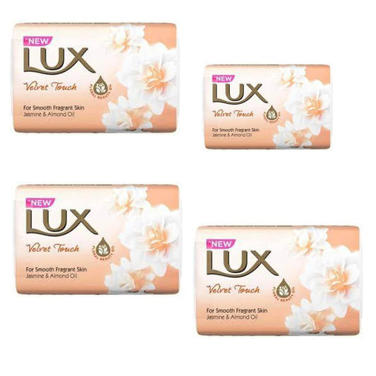 Lux Soap Velvet Touch, 100 Gm, Pack Of 4