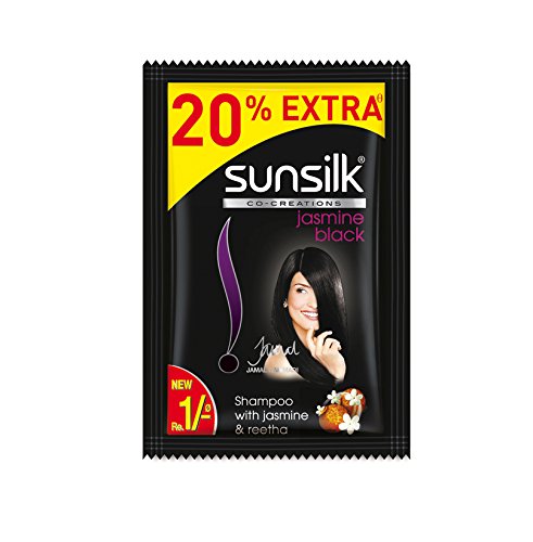 Sunsilk Black Shampoo, 5.5ml Sachet - Pack of 60