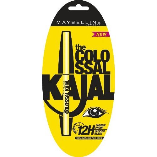 Maybelline The Colossal Kajal Eyeliner Pencil Black, Matte Finish