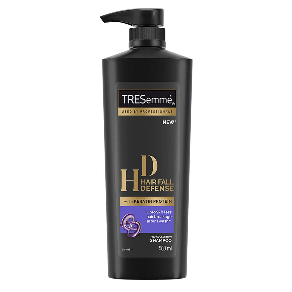 Tresemme Hair Fall Defense Shampoo, With Keratin Protein, Upto 97% Less Hair Breakage, 580 ml