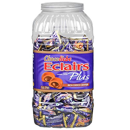 Chocoliebe Eclairs Plus Jar, 721.5 Gram, 202 Pc, Caramel