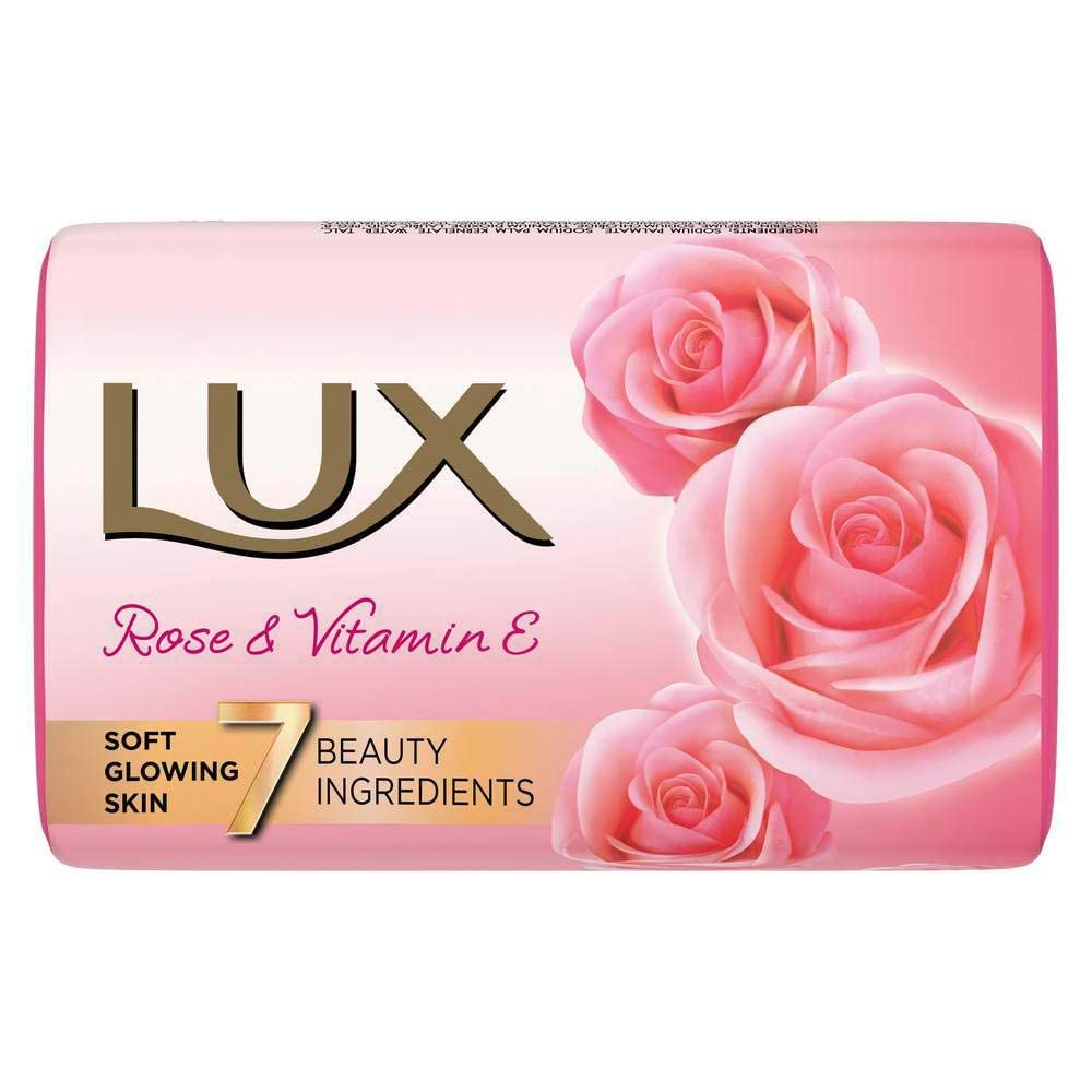 Lux Soft Glow Rose & Vitamin E For Glowing Skin Soap Beauty Soap 150 G