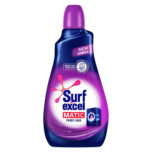 Surf Excel Matic Front Load Liquid Detergent 1L|| Specially Designed For Tough Stain Removal On Laundry In Washing Machines