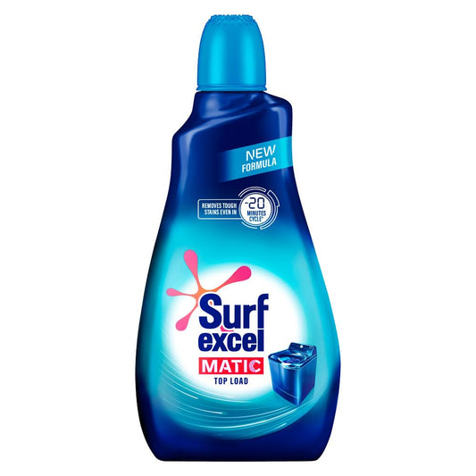 Surf Excel Matic Top Load Liquid Detergent 1L|| Specially Designed For Tough Stain Removal On Laundry In Washing Machines