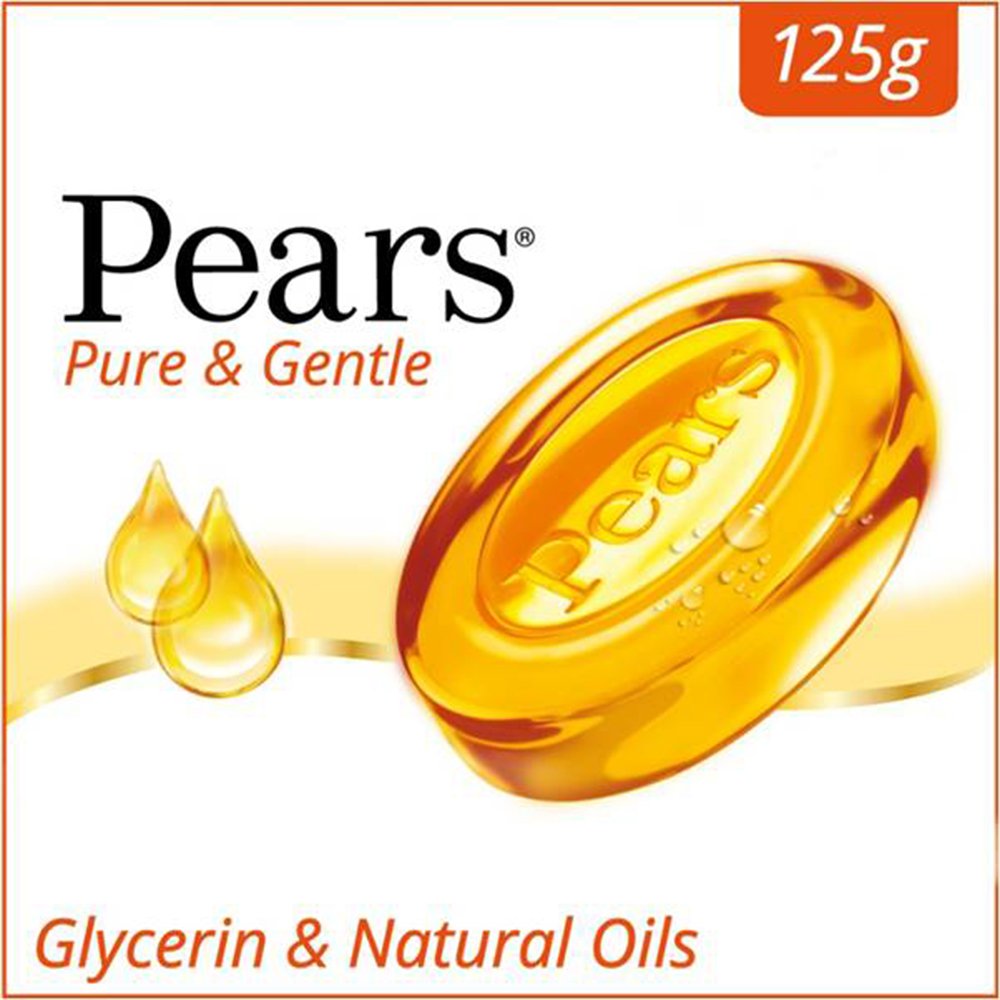 Pears Pure and Gentle Bathing Bar, 125g