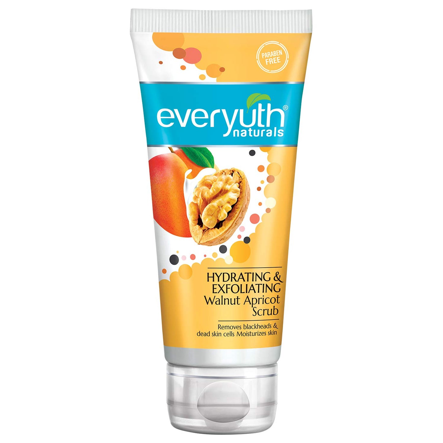 Everyuth Naturals Hydrating & Exfoliating Walnut Apricot Scrub, 100Gm, Tube