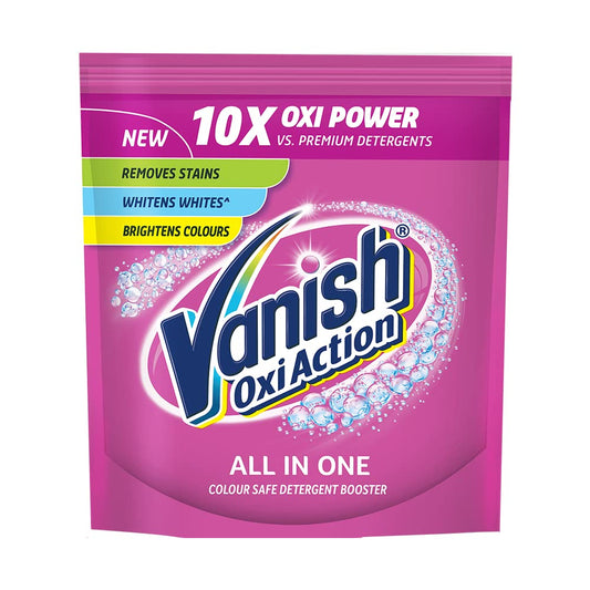 Vanish All In One Powder Detergent Booster - 200 G | Stain Remover For Clothes | Whitens Whites Brightens Colours| Suitable With All Washing Detergent Powders And Liquids