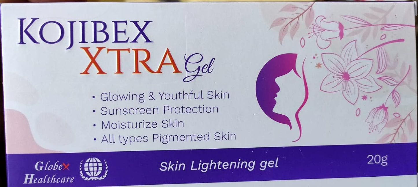 Kojibex Xtra Skin Lightening Gel For Glowing, Youthful, Sunscreen Protection 20G-Pack Of 1