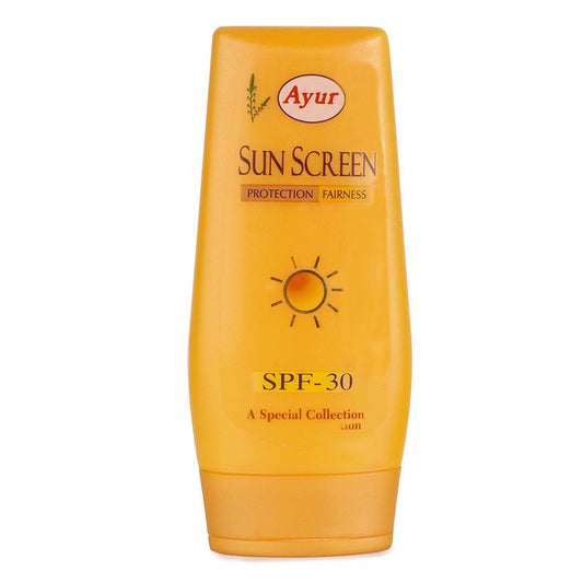 Ayur Sunscreen Lotion Your Skin Bears On Exposure To Sun 100Ml Spf 30