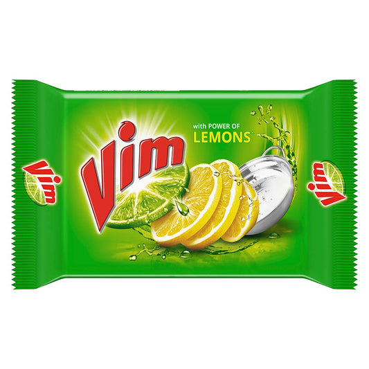 Vim Dishwash Bar Lemon, Removes Stain And Grease With Power Of Lemon, 300 g