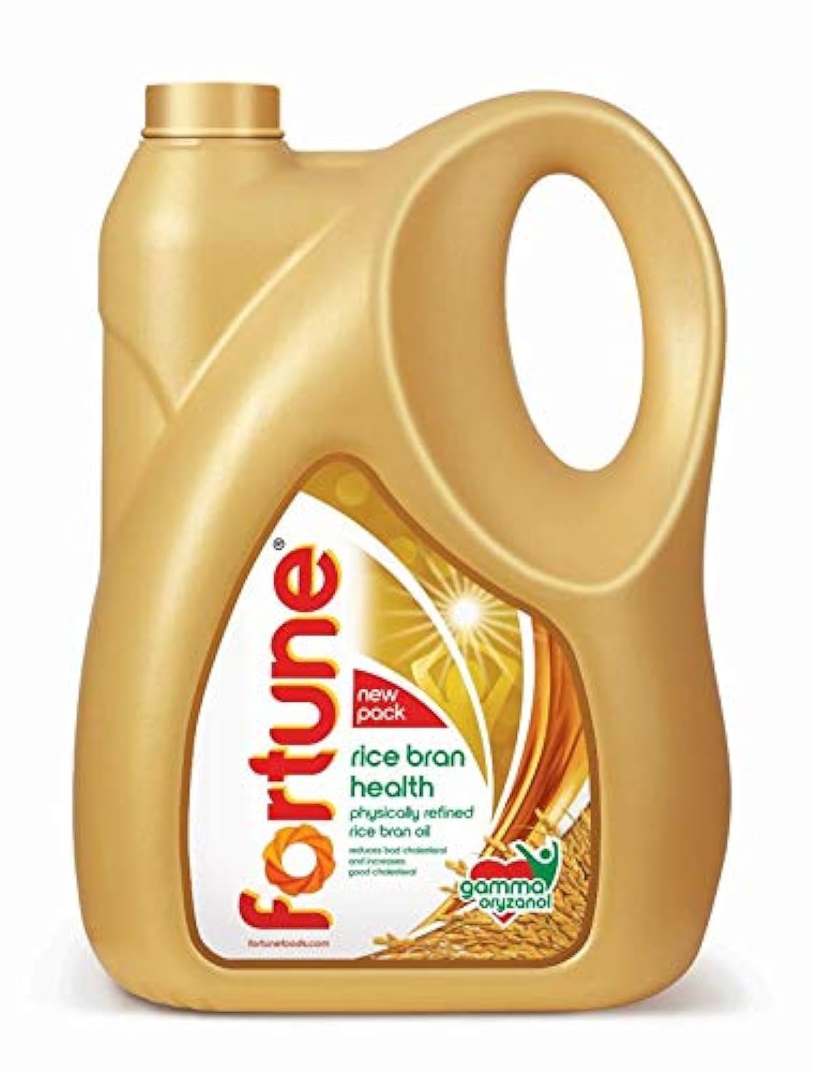 Fortune Rice Bran Health Oil, Cooking Oil For Healthier Heart, 5L Jar - POS