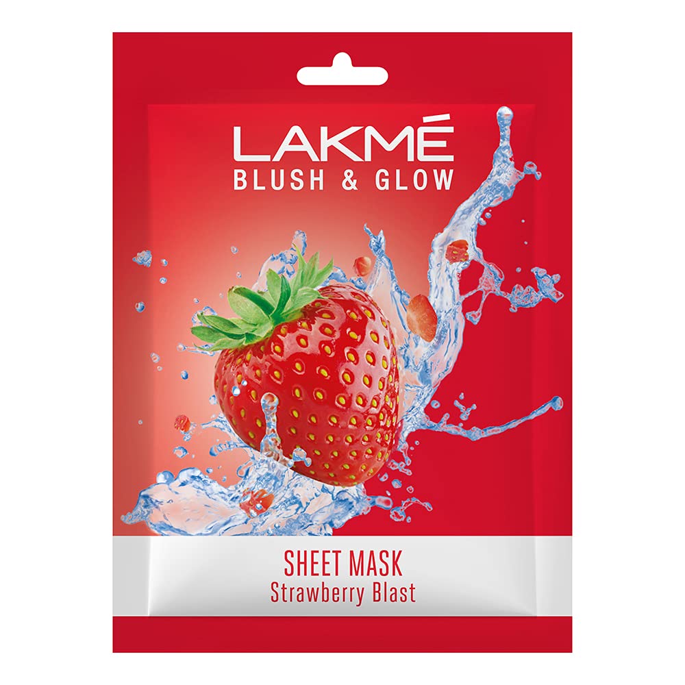 Lakmã‰ Blush & Glow Strawberry Sheet Mask, 25 Ml