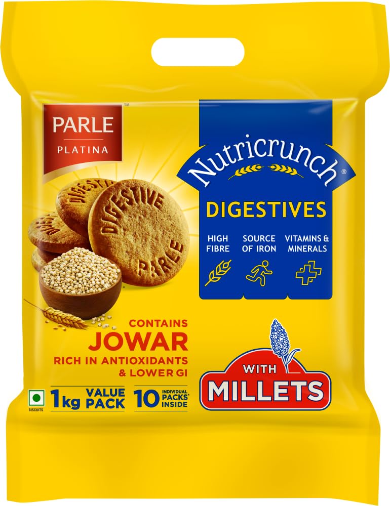 Parle Nutricrunch Classic Digestive Cookies, 1000G