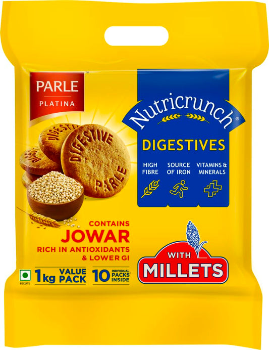 Parle Nutricrunch Classic Digestive Cookies, 1000G