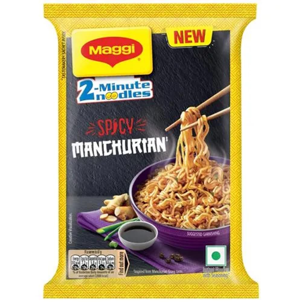 Maggi 2-Minute Spicy Manchurian Noodles, 61g Pack