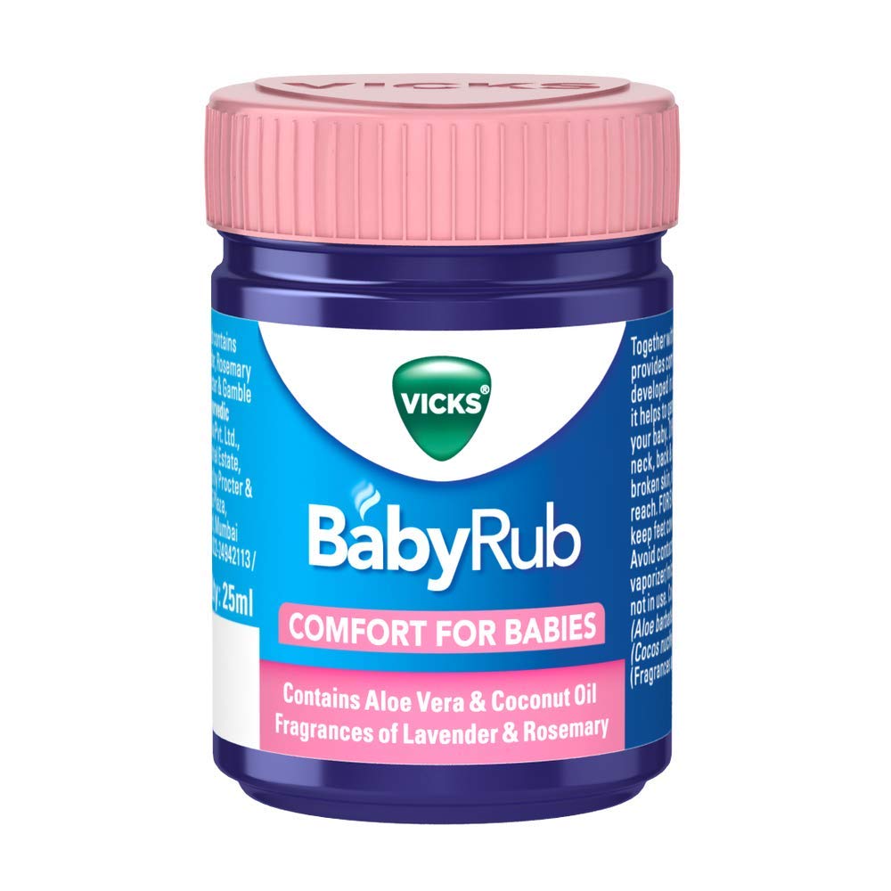 Vicks Babyrub Oil 25Ml, Specifically For Babies-Moisturize, Soothe And Relax Your Baby