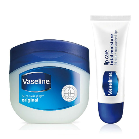 Vaseline Pure Skin Jelly 40 Grams With Vaseline Lip Care Total Moisture 10 Grams