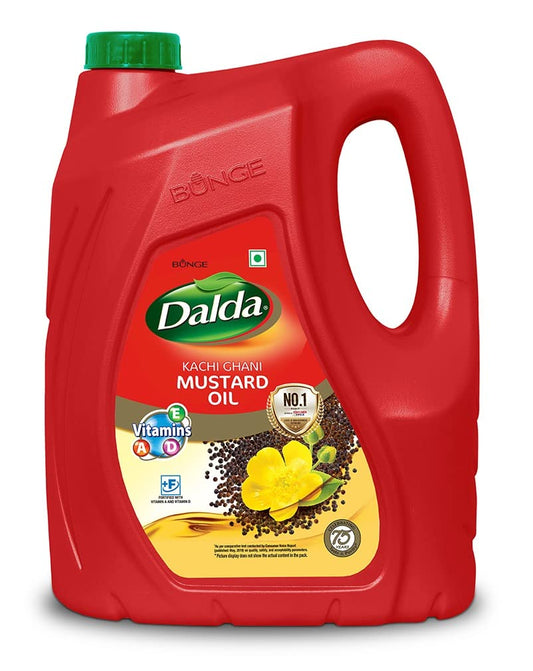 Dalda Kachi Ghani Mustard Oil - 5 Litre (Jar)- POS