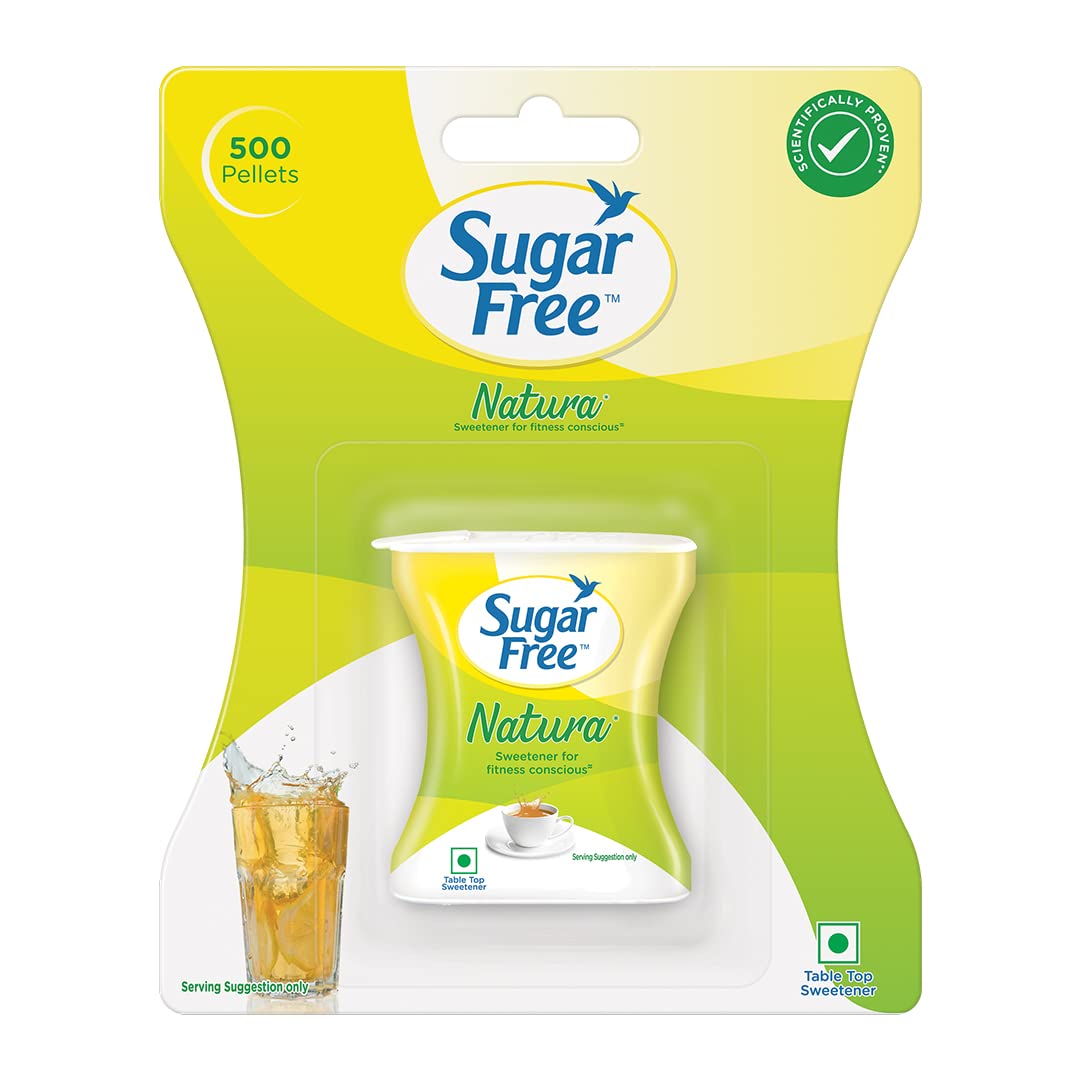 Sugar Free Natura, 500 Pellets|100% Safe| Scientifically Proven & Tested|Sweet like Sugar but with zero calories| 42.5g