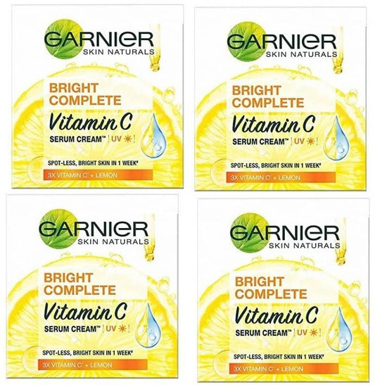 Garnier Bright Complete Fairness Uv Serum Cream (Pack Of 4)