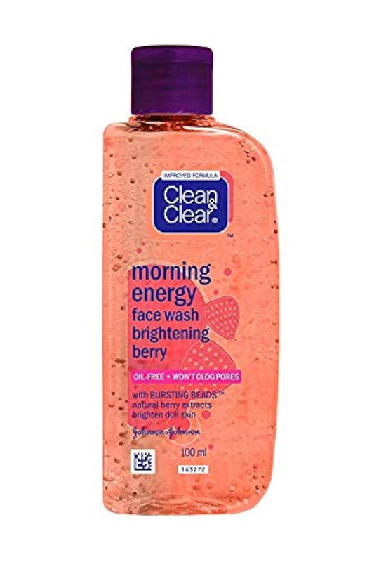 Clean & Clear Morning Energy Berry Blast, Red, 100 Ml