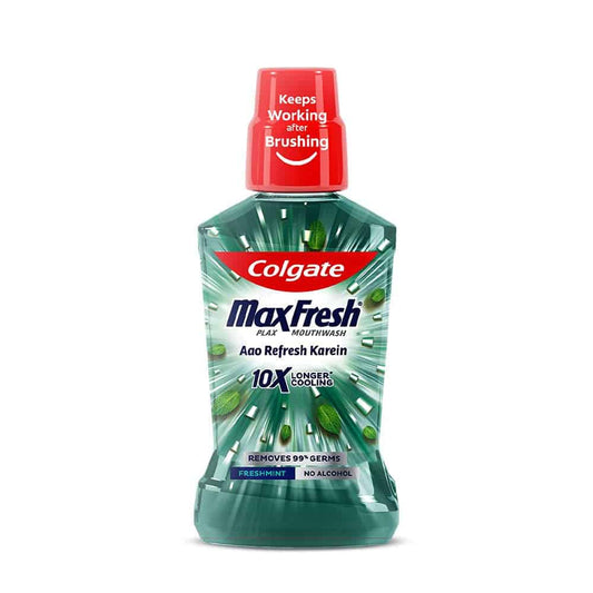 Colgate Plax Antibacterial Mouthwash, 24/7 Fresh Breath - Pack of 250ml, (Fresh Mint) 