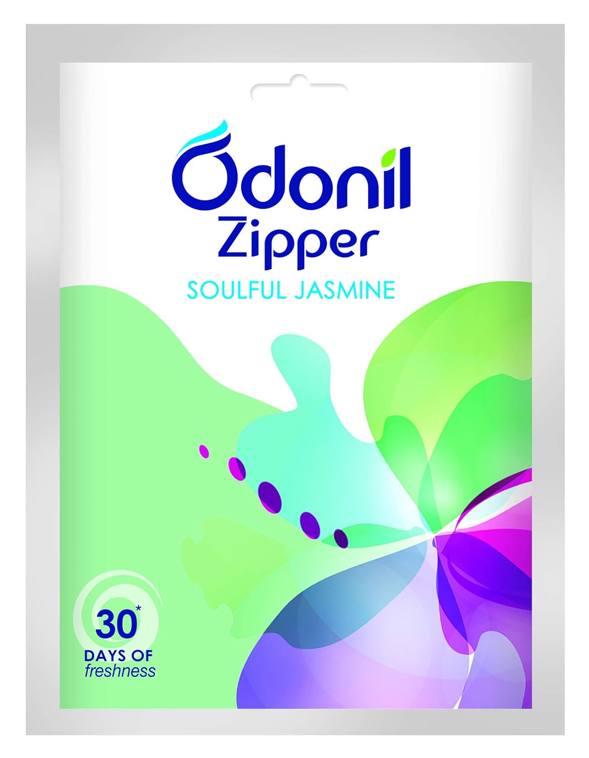 Odonil Bathroom Air Freshner Zipper (Soulful Jasmine) - 10G