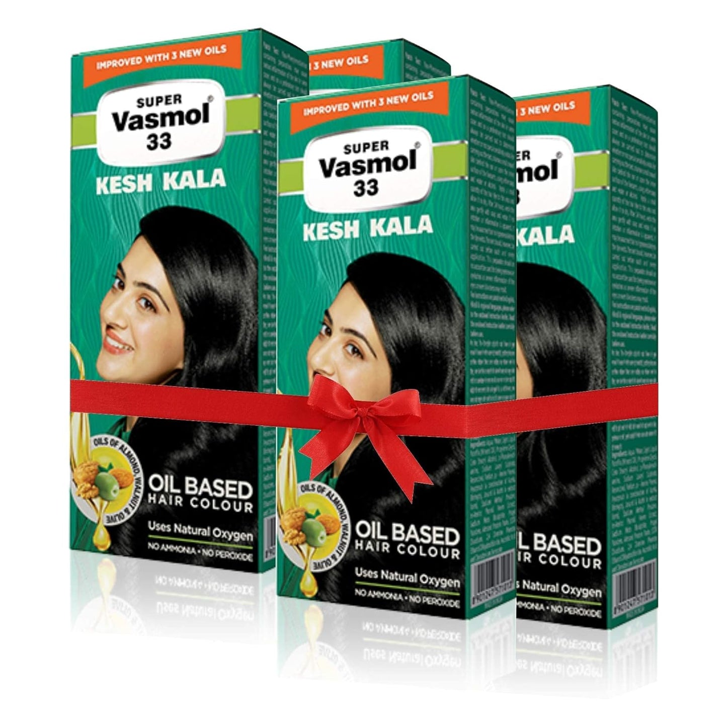 Super Vasmol 33 Kesh Kala Hair Oil 100Ml (Pack Of 4)