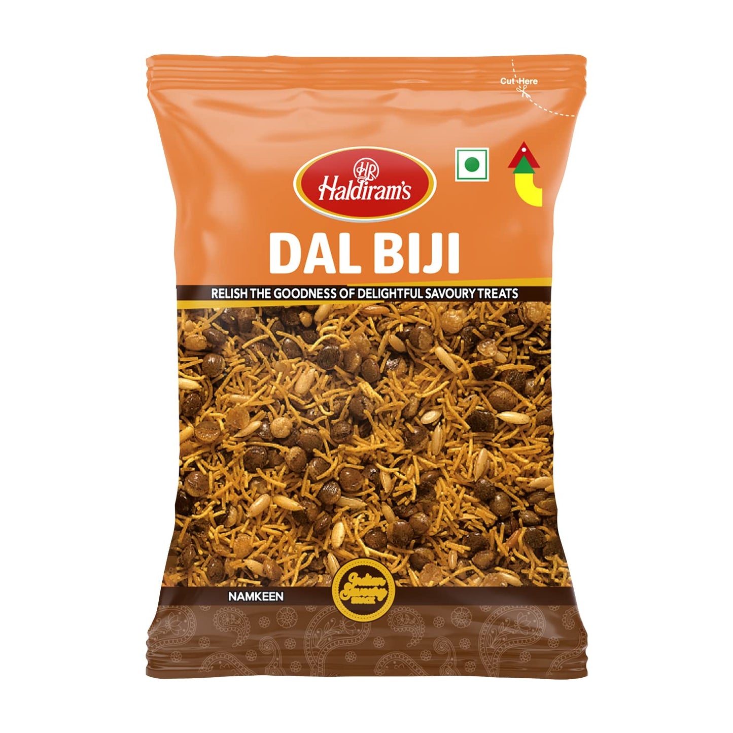 Haldiram's Dal Biji Mixture | Namkeen | Authentic Taste of Indian Flavour | Spicy & Savoury in Flavour | Vegetarian | No Artificial Colours | Evening Snacks | 400g