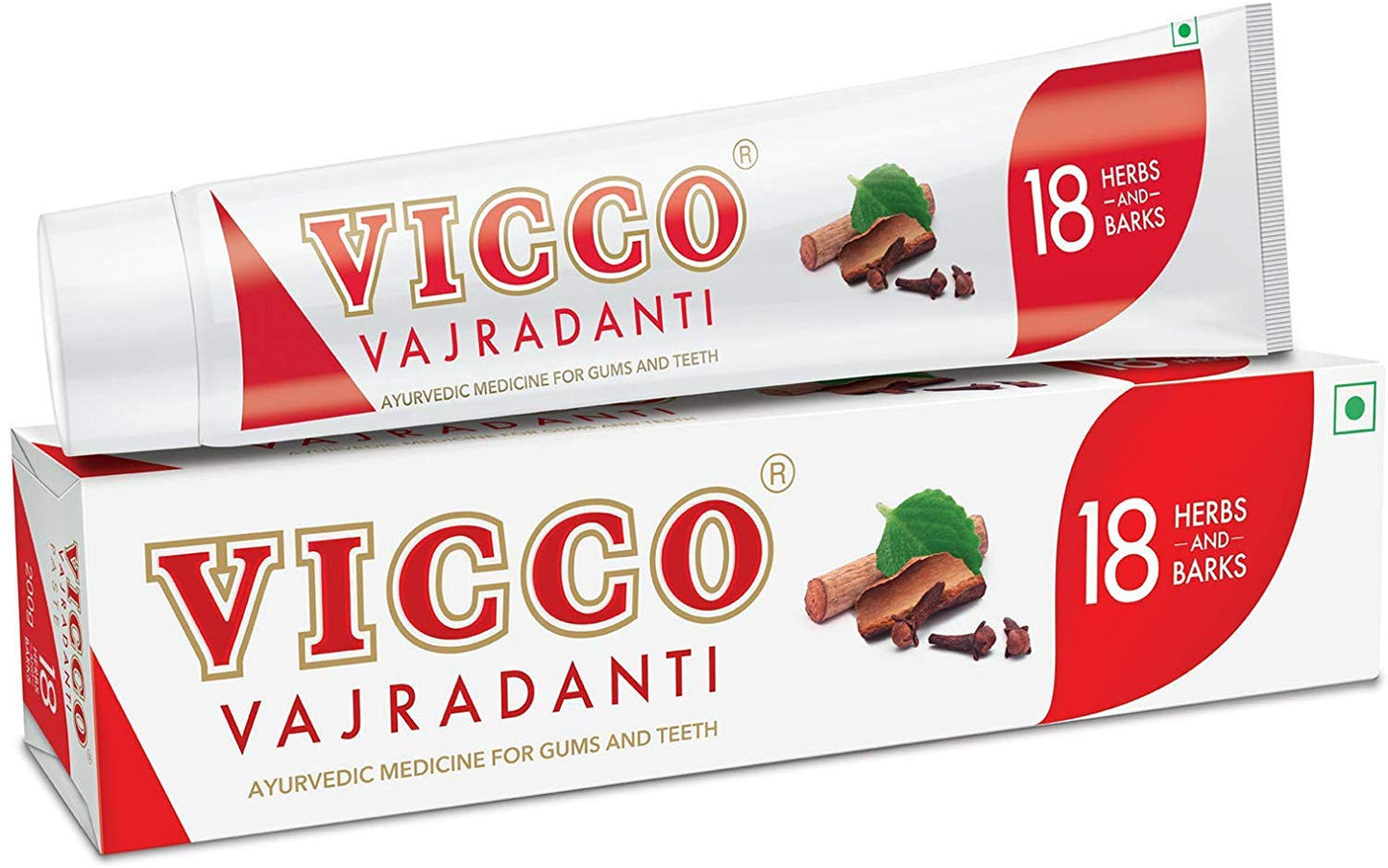 Vicco Vajradanti 2 X Vicco Vajradanti Herbal Toothpaste For Gum Care 100G