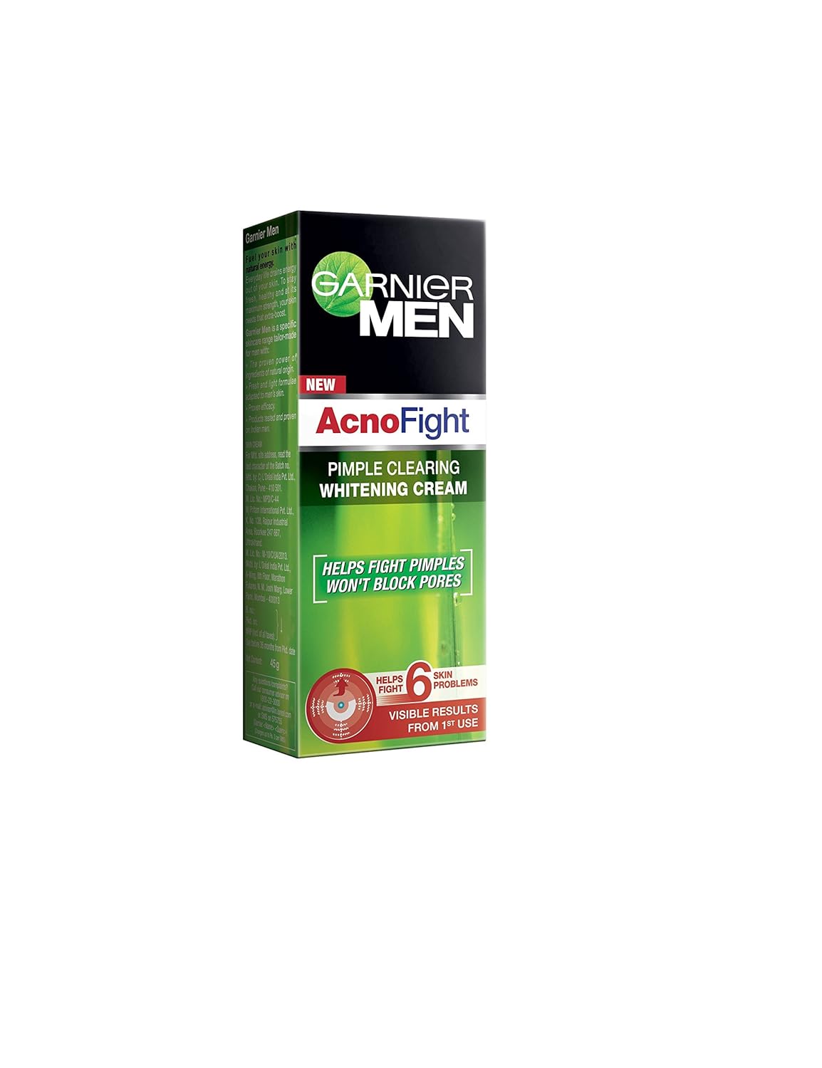 Garnier Men - Acno Fight, 45G Carton, Green, Pack Of 1