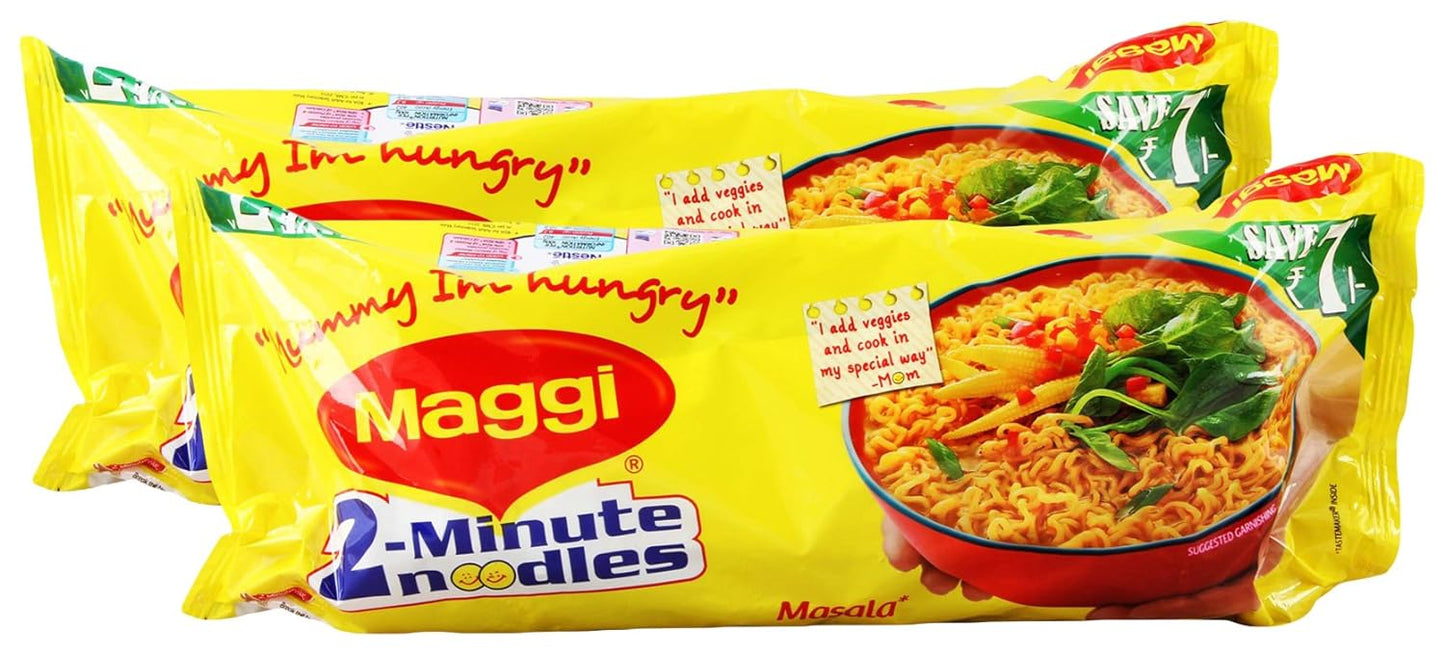 Star Combo - Maggi 2 Minute Noodles, Masala, 420G (Pack Of 2) Promo Pack